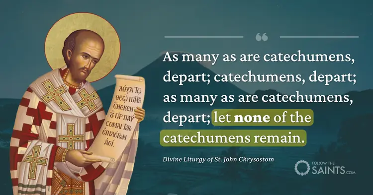 On Catechumens Departing
